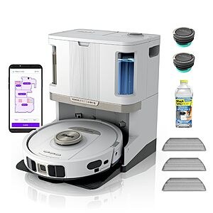 Shark PowerDetect | 2-in-1 Robot Vacuum & Mop for Carpets & Hard Floors | Powerful Suction & Mopping for Pet Hair | Self-Empty & Self-Clean NeverTouch  AV2800ZE $549.99